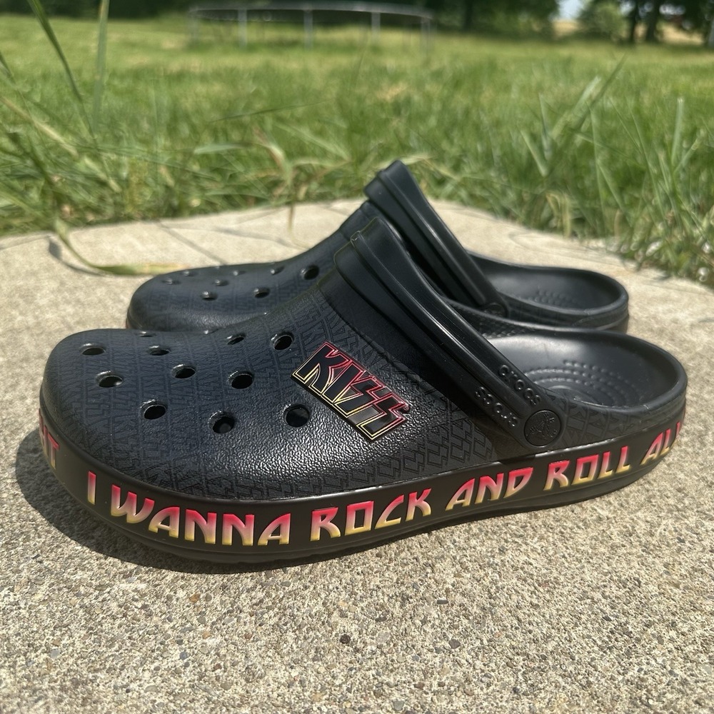 Crocs x Kiss - Rock And Roll All Nite - Clog Shoes - Mens Size 6 / Womens 8 NEW